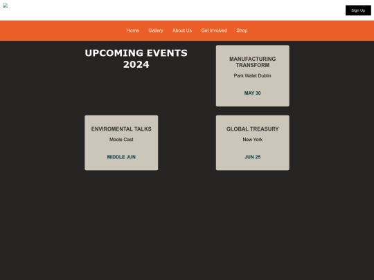 Home/events screenshot