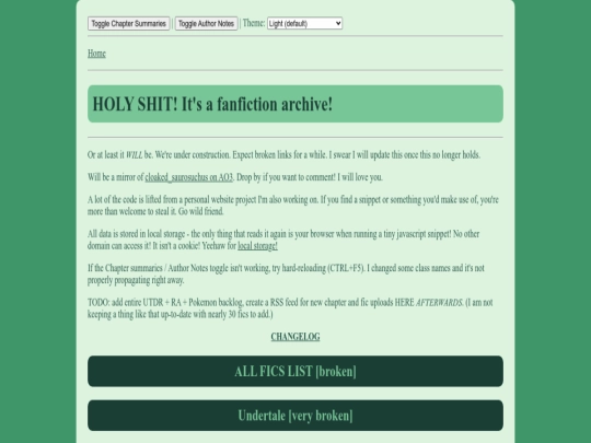 index screenshot