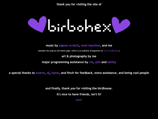 credits screenshot
