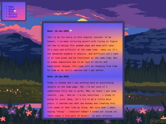 blog screenshot