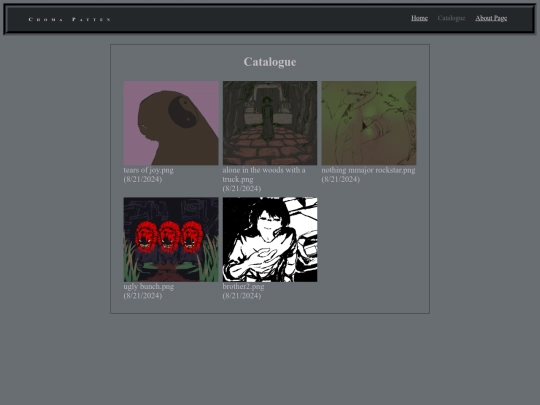 catalogue screenshot