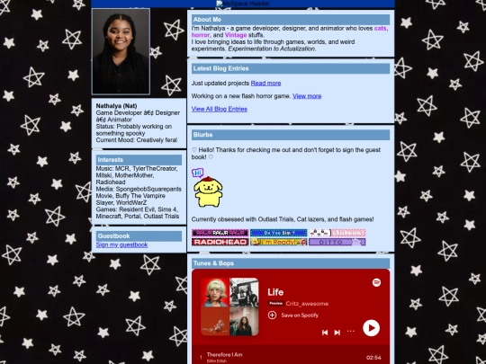 about-me screenshot