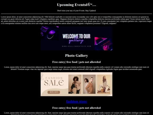 html/event screenshot