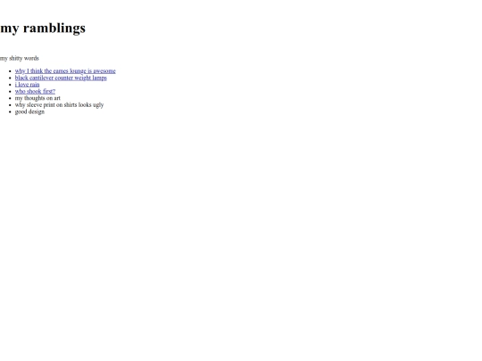 Aramblings screenshot
