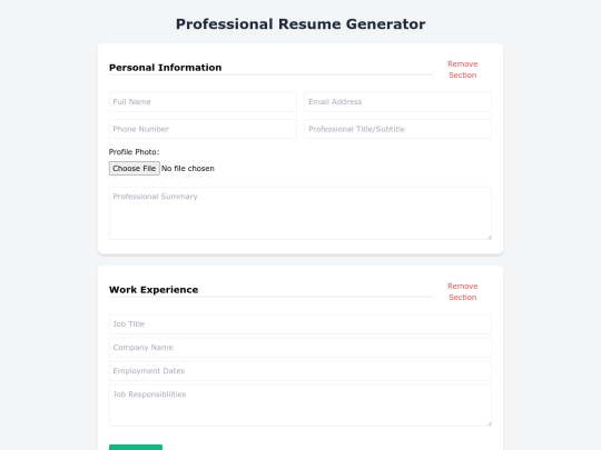 CVMaker screenshot