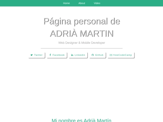 Modulo2/personal_website screenshot