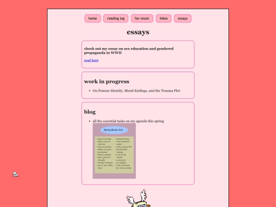 essays screenshot