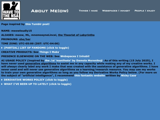 about-me screenshot