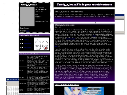 aboutme screenshot