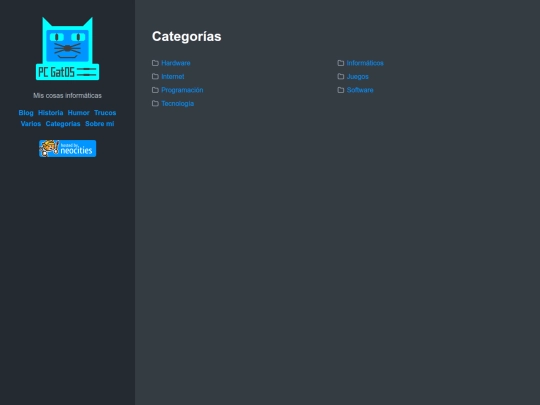 categorias screenshot