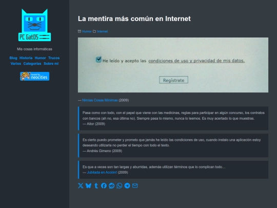 la-mentira-mas-comun-en-internet screenshot