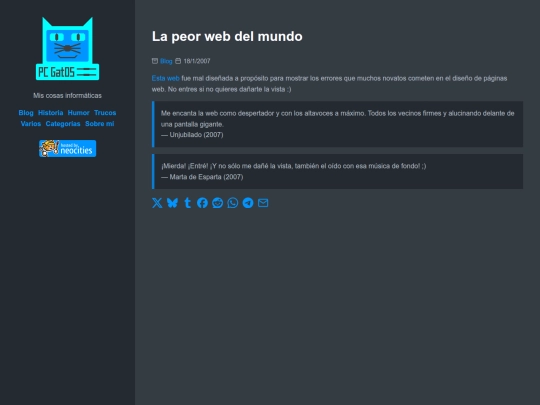la-peor-web-del-mundo screenshot