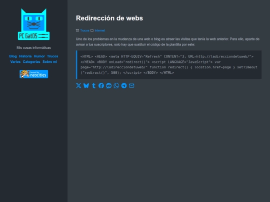 redireccion-de-webs screenshot