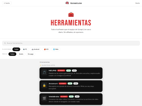 tools screenshot