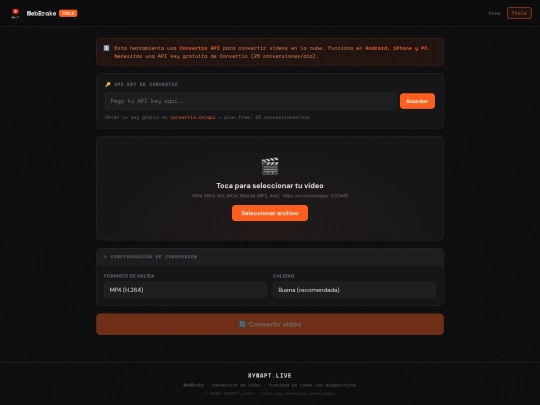 webbrake-synapt screenshot
