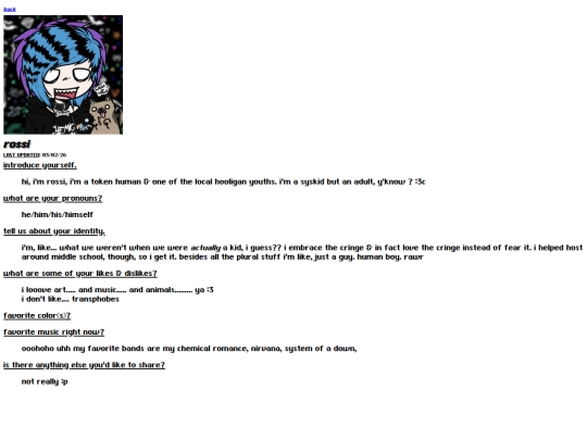 webmaster/rossi screenshot