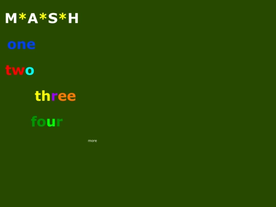 extras/mash screenshot