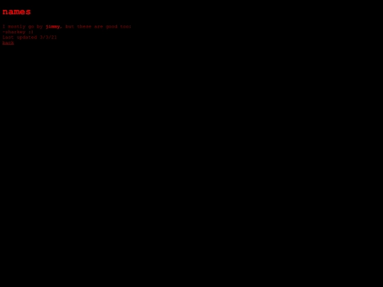 names screenshot