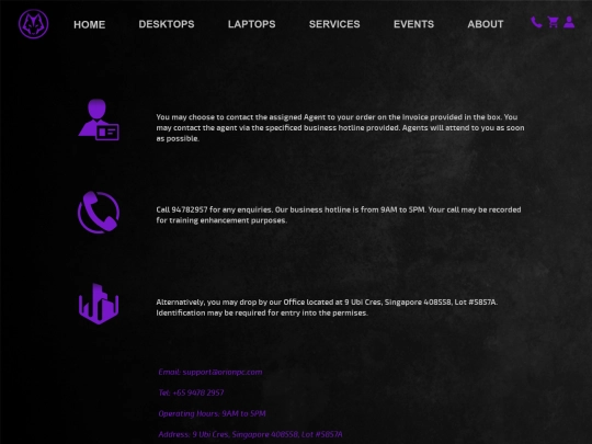 contact screenshot