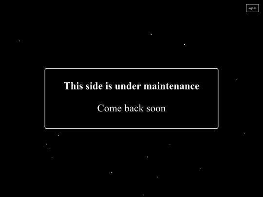 maintenance screenshot