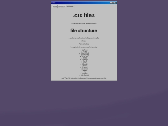 stuff/crs screenshot