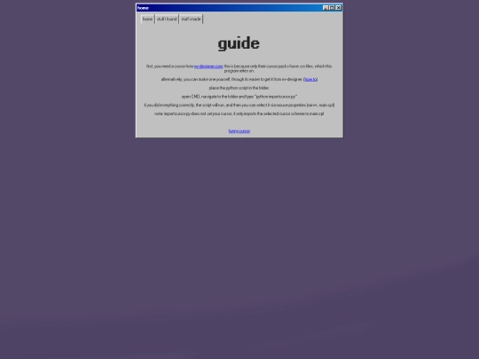 stuff/importcursor screenshot