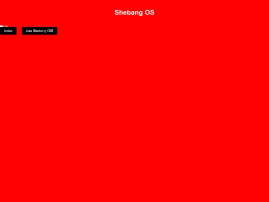 shebangOS screenshot