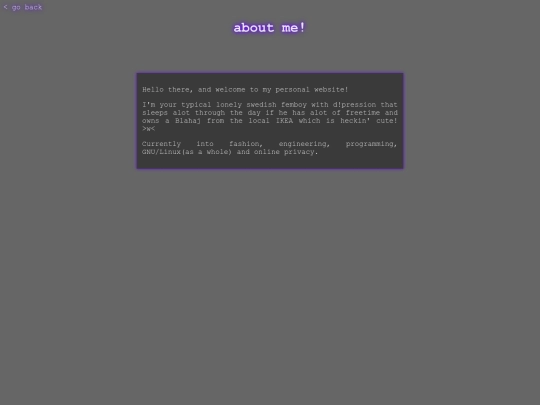 old/about screenshot