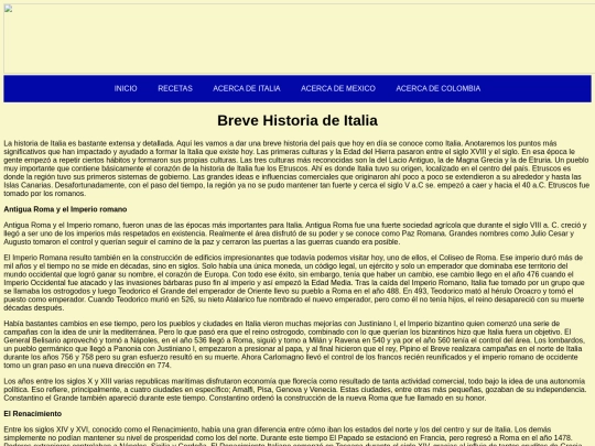 MENU/ITALIA screenshot