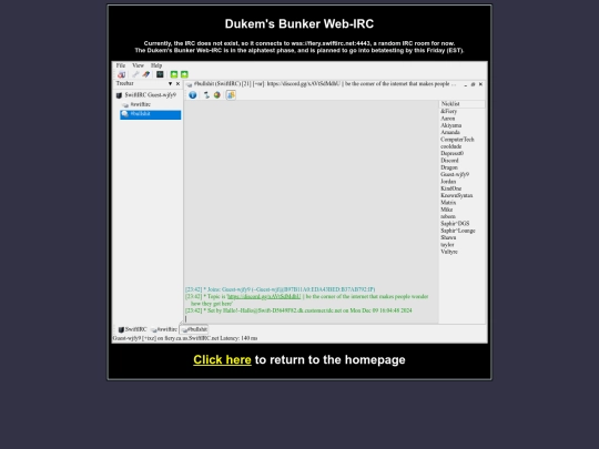 irc screenshot
