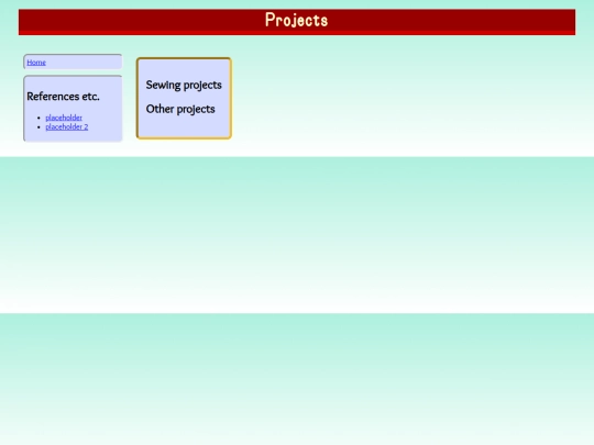 projects screenshot
