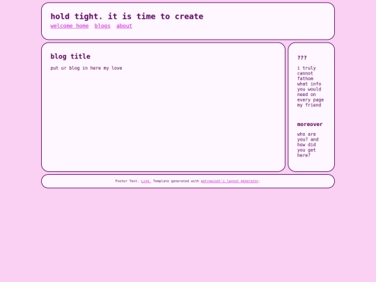 blogtemplate screenshot