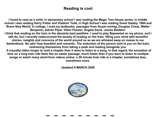 reading screenshot