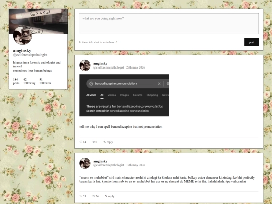 microblog screenshot