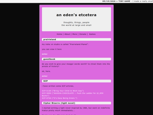 pages/more screenshot