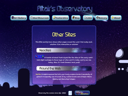 links screenshot