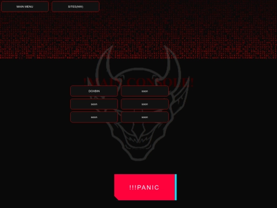 console screenshot
