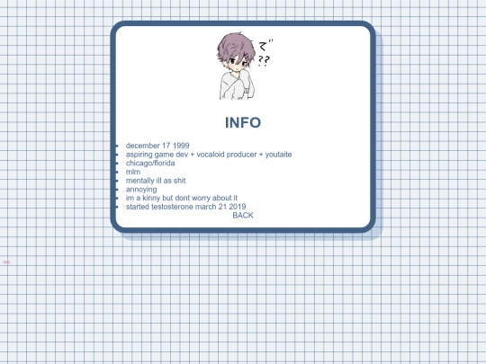 info screenshot