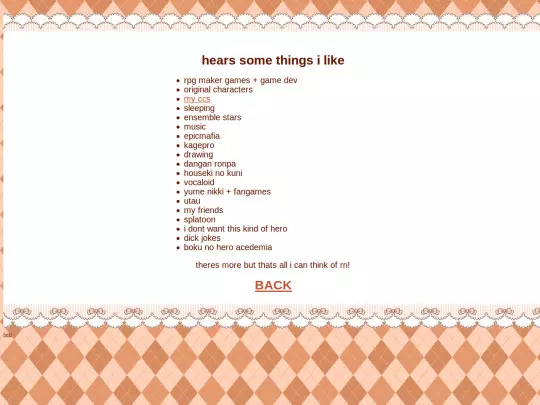 interests screenshot