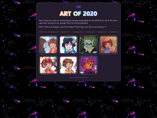 tinyspace/creations/art/artof2020 screenshot