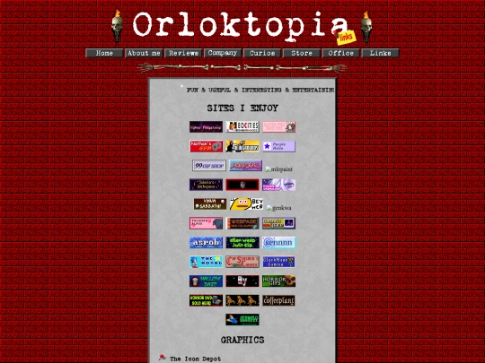 links screenshot