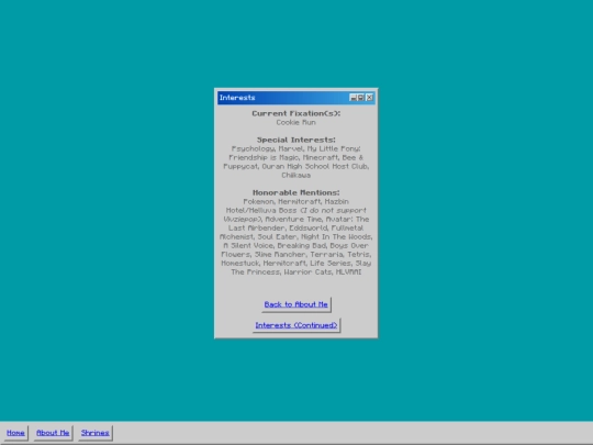 interests screenshot