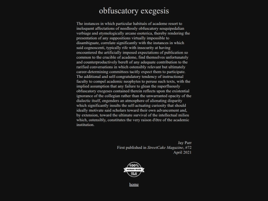 obfuscatory-exegesis screenshot