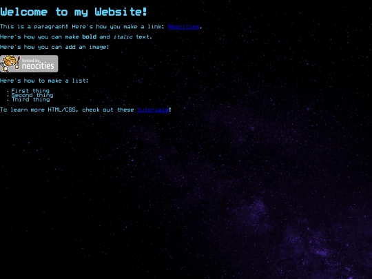 test screenshot