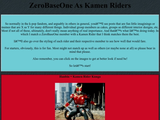 ZeroBaseOne_As_Kamen_Riders screenshot