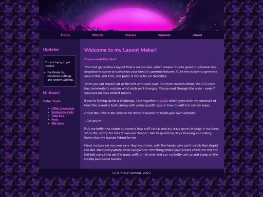 variants screenshot