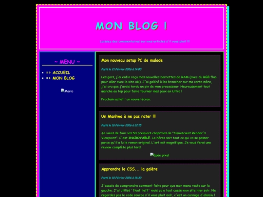 blog screenshot