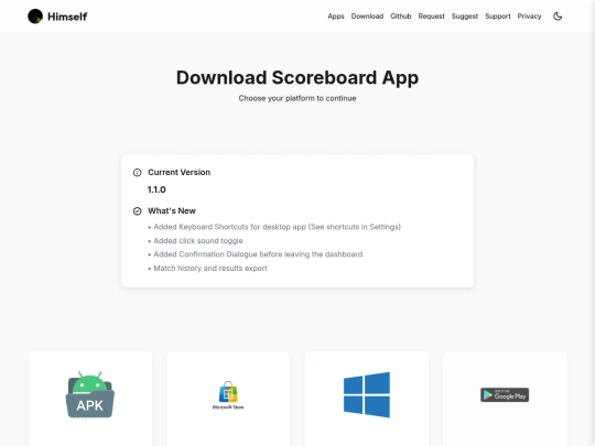 scoreboard/downloadscoreboard screenshot