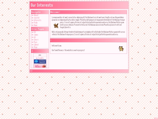 interests screenshot