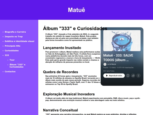 Álbum “333” screenshot